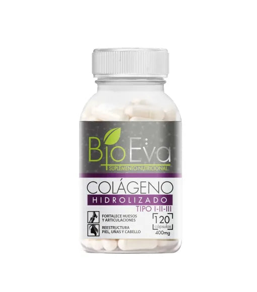 Colágeno Hidrolizado en cápsulas de Bioeva (120 Cápsulas)