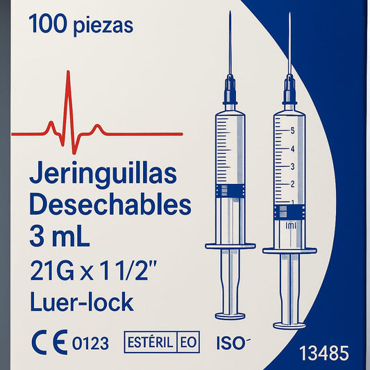 Jeringas Desechables 3ML 100 Piezas