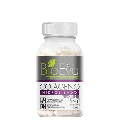 Colágeno Hidrolizado en cápsulas de Bioeva (120 Cápsulas)