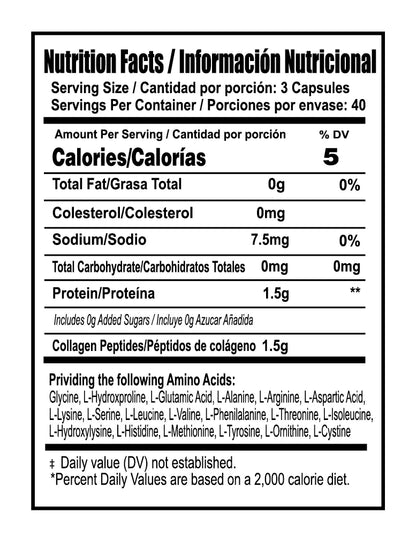 Colágeno Hidrolizado en cápsulas de Bioeva (120 Cápsulas)